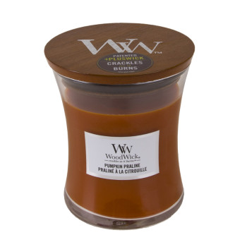 WoodWick Pumpkin Praline glass medium