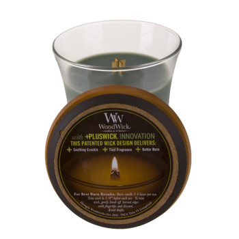 WoodWick Mint Leaves & Oak glass medium - 3