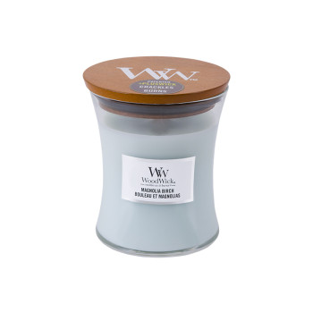 WoodWick Magnolia Birch glass medium