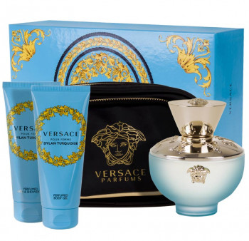 Versace Dylan Turquoise Woman EdT 100ml +BSG + BG +Cluth - 1