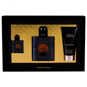 YSL Black Opium Set : EdP 50ml +EdP 7,5ml +BL 50ml - 2