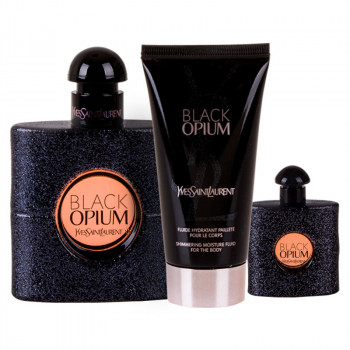 YSL Black Opium Set : EdP 50ml +EdP 7,5ml +BL 50ml - 3