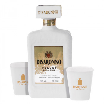 Amaretto Disaronno Velvet 0,7l 17% + 2 Glasses dárkové balení - 2