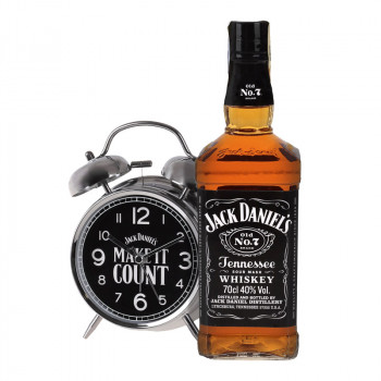 Jack Daniels 0,7l 40% +budík dárkové balení - 2