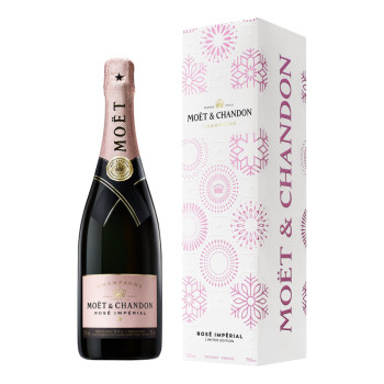 Dárkové balení Moët & Chandon Rosé EOY 2022 Cardboard 0,75 l