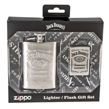 ZIPPO Dárková sada s placatkou a zapalovačem Jack Daniel's® - 1