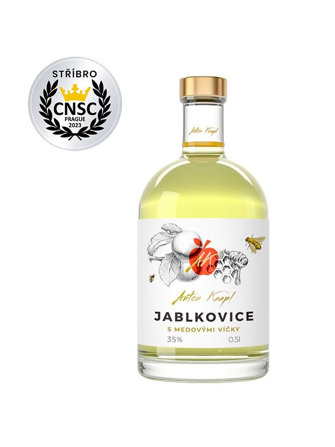 Anton Kaapl Jablkovice s medovými víčky 0,5l 35%