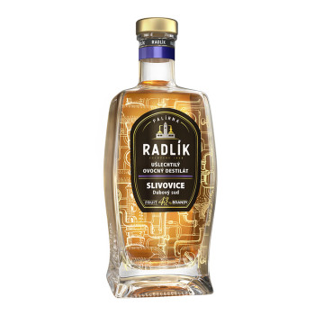Radlík Slivovice dubový sud 43% 0,5 l - 2