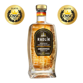 Radlík Jablkovice dubový sud 0,5l 43% - 1