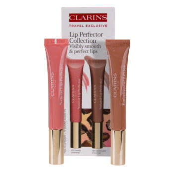 Clarins Natural Lip Perfector Set : Lip Gloss N°05 +N°06 - 1