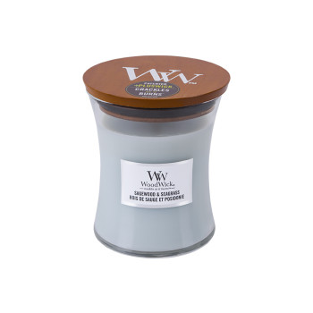 WoodWick Sagewood & Seagrass glass medium