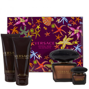 Versace Crystal Noir Set : EdT 90ml +BL 100ml +BSG 100ml +EdT 5ml
