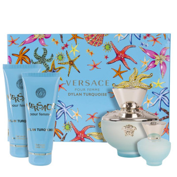 Versace Dylan Turquoise Set: EdT 100ml +BG 100ml + BSG 100ml + ET 5ml