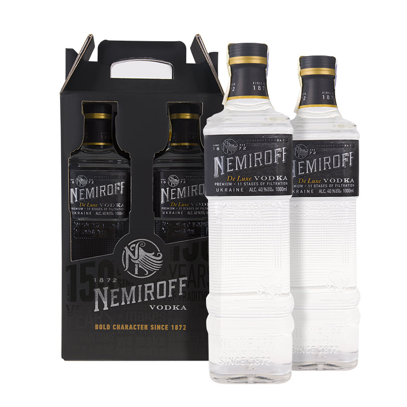 Nemiroff De Luxe Vodka 2 x 1l 40%Twinpack