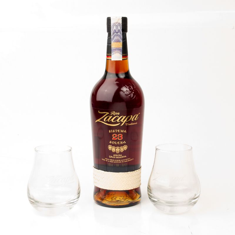 Zacapa 23y 0,7l 40% + 2 sklenky
