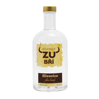 Zubří Slivovice 50% 0,5 l