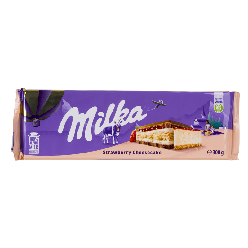 MILKA Strawberry Cheesecake 300g