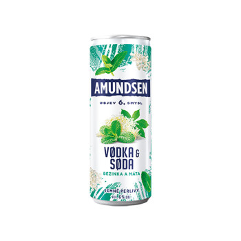Amundsen Vodka & Soda Bezinka a Máta 0,25l plech 6%