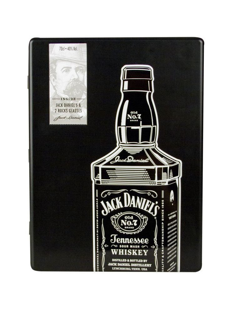 Jack Daniel's 0,7l 40% Plechovka + 2 sklenice