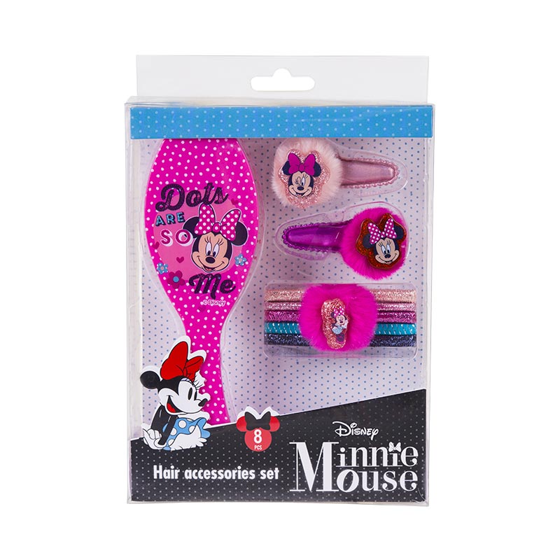 BEAUTY SET ACCESSORIES 8 PIEZAS MINNIE