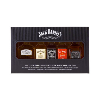 Jack Daniel's Family Of Fine Spitits Vol. 5 x 0,05 l 39% dárkové balení