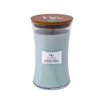 WoodWick Sagewood & Seagrass glass large