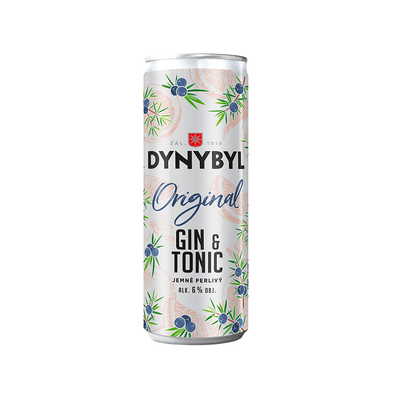 Dynybyl Gin Originál a Tonic 6% 0,25l plech