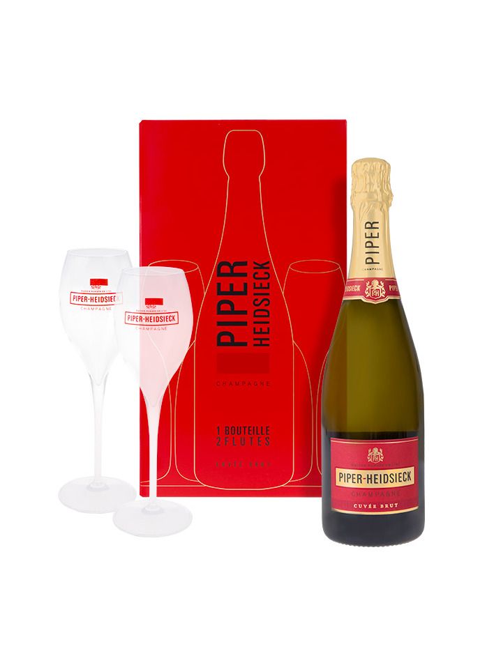 Piper-Heidsieck Champagne AOC brut white 12% obj. 0,75 l + 2 skleničky