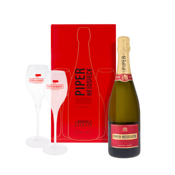 Piper-Heidsieck Champagne AOC brut white 12% obj. 0,75 l + 2 skleničky