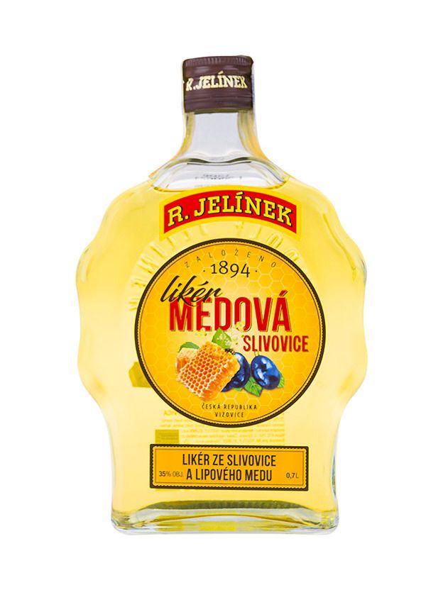 R.Jelínek slivovice medová budík 35% 0,7 l