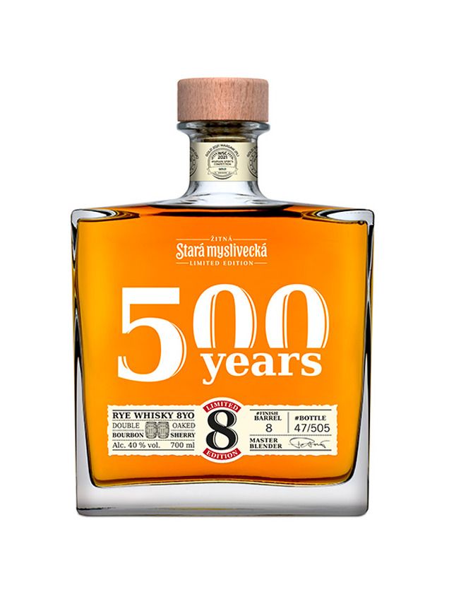 Stará žitná myslivecká 8Y Double barrel 0,7 l 40% L. E.