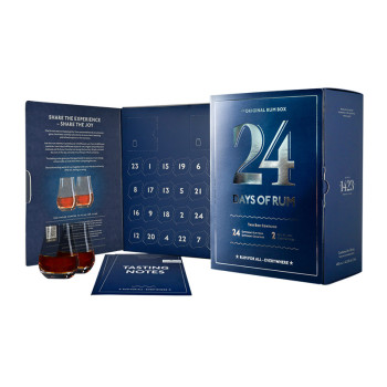 Adventní kalendář 24 Days of Rum 24x20 ml 43,7% + 2 skleničky - 2