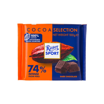 Ritter Cocoa 74% Peru 100g