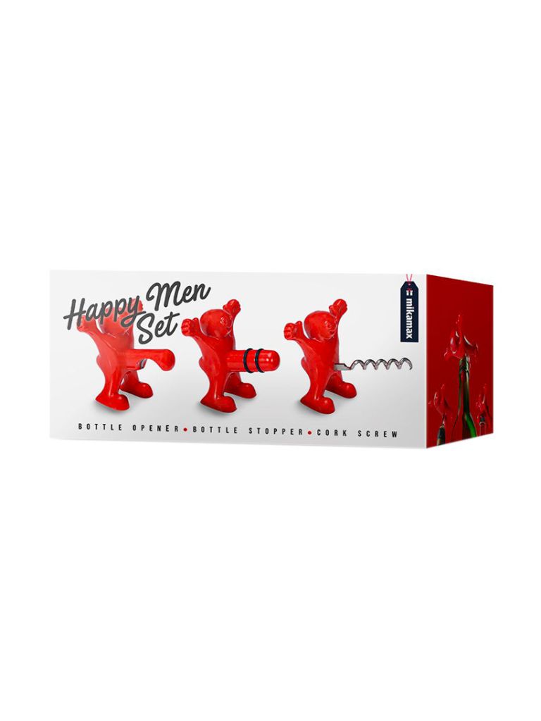 Sada 3 kusů "Happy men" MIKAMAX