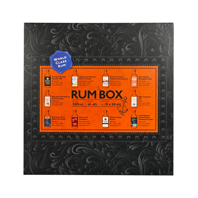 The Rum Box Blue Edition 10 x 50 ml 41,4%