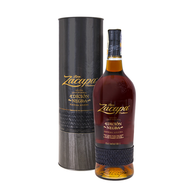 Ron Zacapa Centenario EDICIÓN NEGRA Sistema Solera Gran Reserva 1 l 43% GB