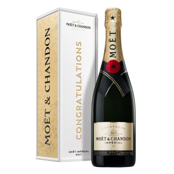 Moët & Chandon Impérial Brut CONGRATULATIONS 0,75 l 12% obj.Tin Box - 1