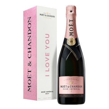 Moët & Chandon Rosé Impérial I LOVE YOU 0,75 l 12% Tin Box - 1