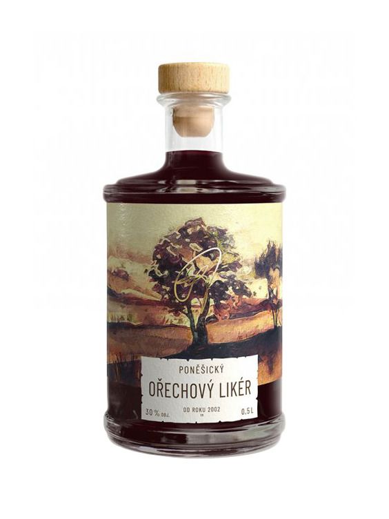 Poněšický likér ořechový 30% 0,5 l
