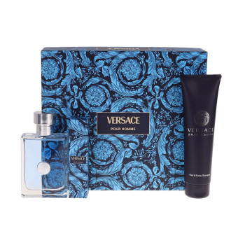 Versace Pour Homme Set : EdT 100ml +Hair and Body Shampoo 150ml + EdT 10ml