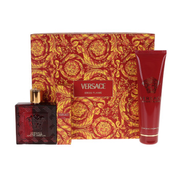 Versace Eros Flame EdP 100ml + Bath and Shower Gel 150 ml + EdT 10 ml - 1