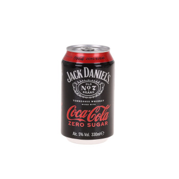 Jack Daniel's & Coca-Cola Zero 0,33l 5% Dose - 1
