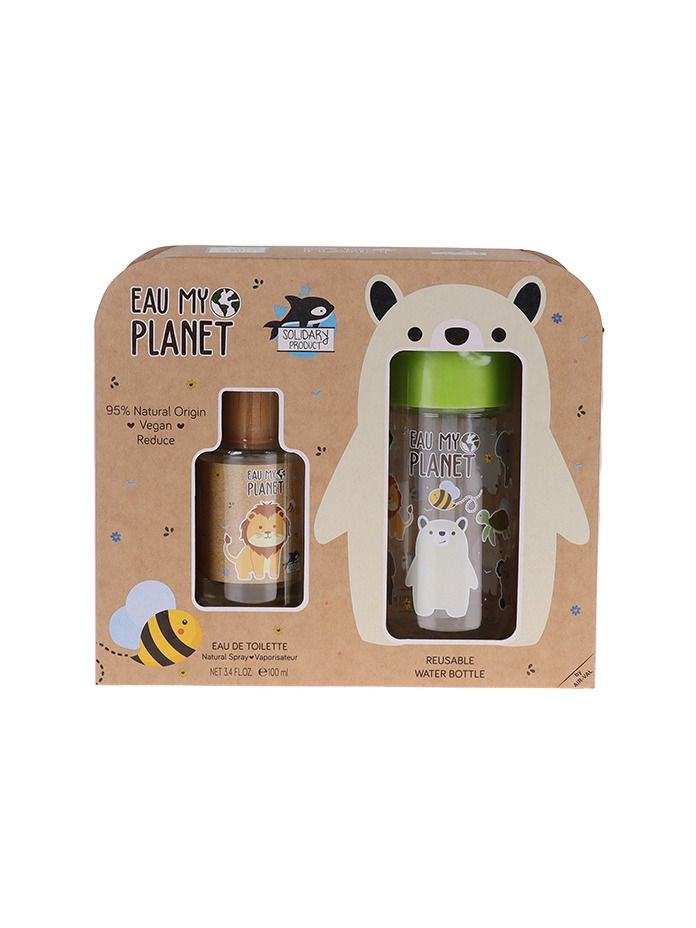 Kids World Eau my Planet Set: EdT 100 ml + Water Bottle