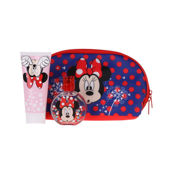 Kids World Minnie Set Minnie Zip Case EdT 100ml + Lip Gloss with Pompom Charm
