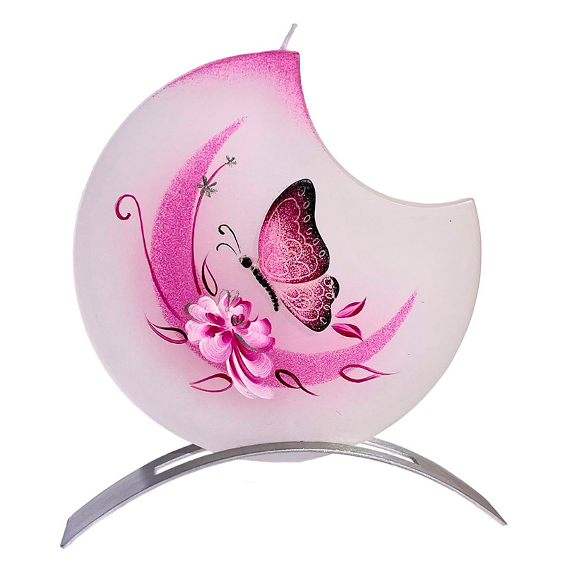 BELLECANDLES MO Butterfly Magenta