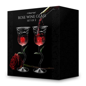MIKAMAX Rose Wine Glass Set - 3