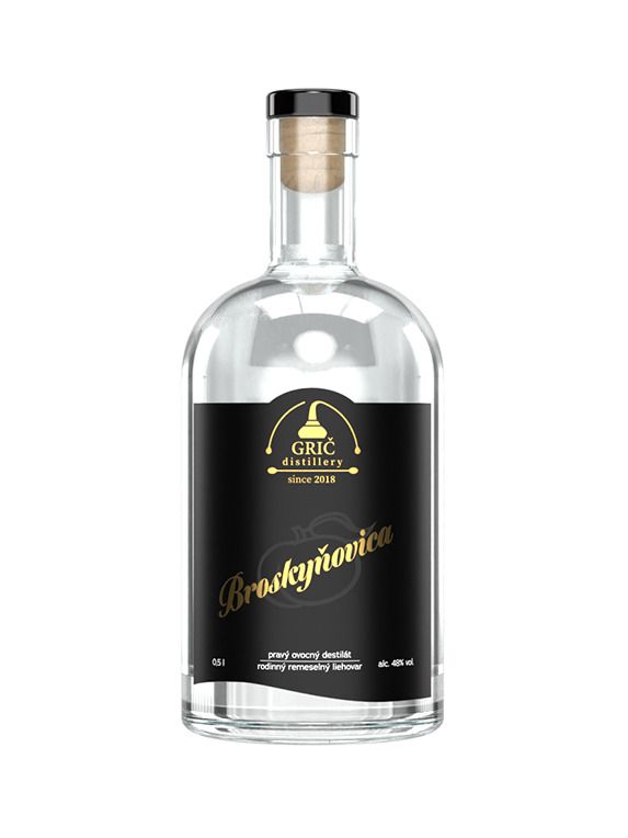 GRIČ Broskvovice 48% 0,5 l