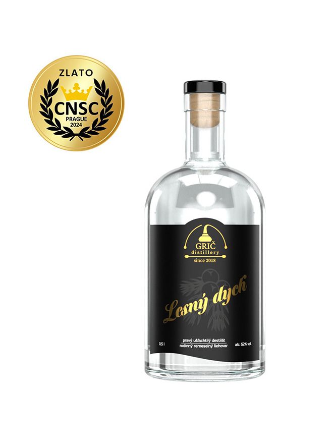 GRIČ Borovička Lesný dych 0,5 l 52%