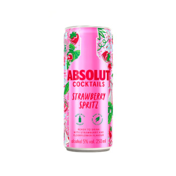 Absolut Strawberry Spritz 0,25 l 5% plech