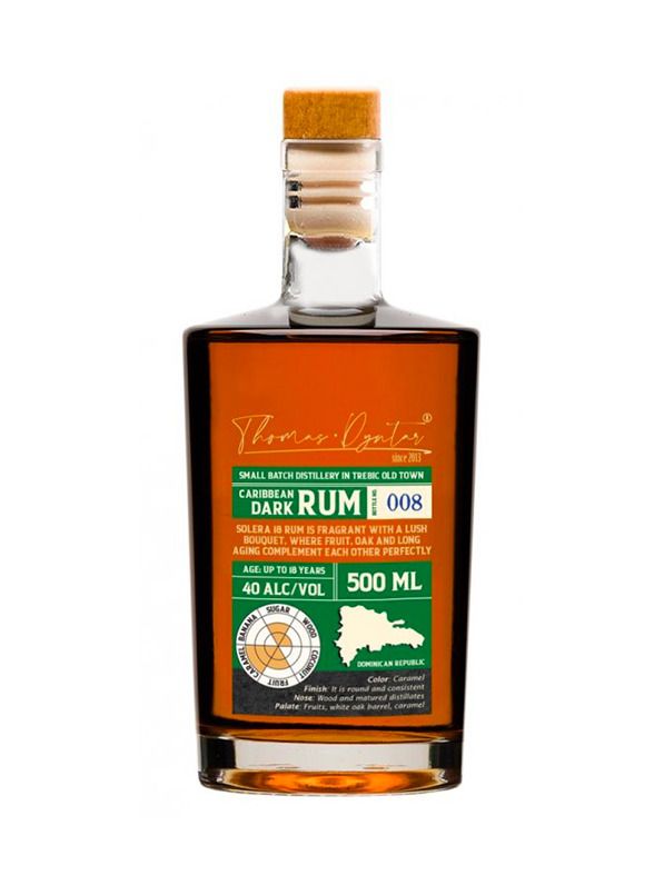 Thomas Dyntar Rum Caribbean Dark 0,5 l 40%